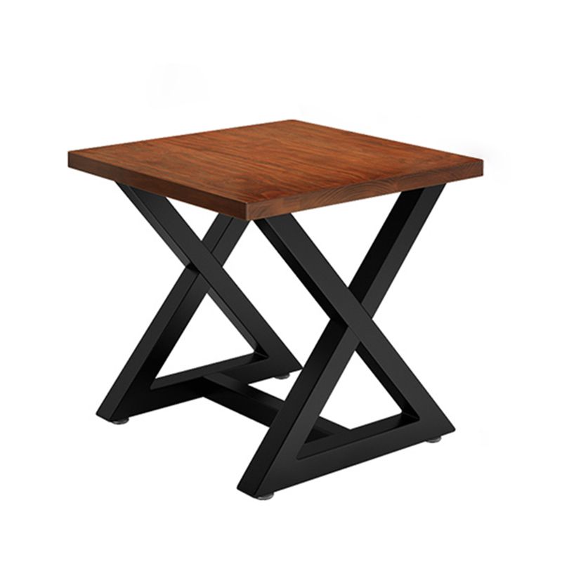 Industrial Solid Wood Dinner Room Kitchen Table Brown Square Trestle Table for Dining Room Clearhalo ' dining_table' 'Dining Tables & Seating' 'Dining Tables' 'furn' 'furn_dining_table' 'Furniture' 'furniture_dining_table' 'Kitchen & Dining Furniture' 'kitchen&dining_furn' 'kitchen' 'kitchen_dining_table' 1200x1200_abe25e5b-a8a8-469f-8669-6c5a0719ebc3