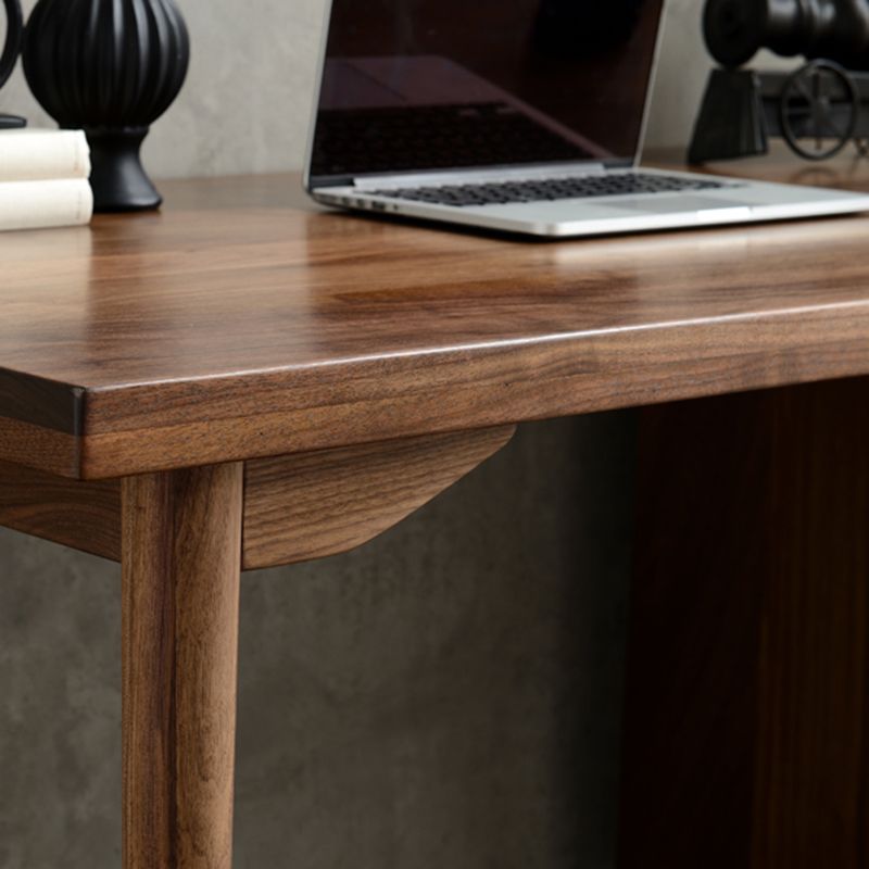 Glam Style Wood Office Desk rechthoekige vorm Taakbureau met 3 laden voor thuis