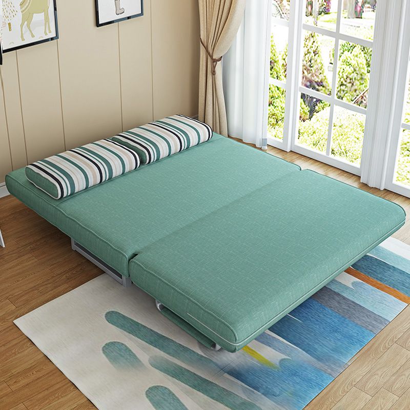 枕付きの現代的なコンバーチブルアームレスベッドソファソファ