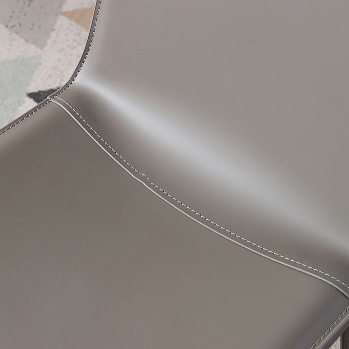 Contemporary Style Chair Kitchen Armless Chair with Metal Legs Clearhalo 'Dining Chairs' 'Dining Tables & Seating' 'dining_chair' 'Furniture' 'furniture_dining_chair' 'Kitchen & Dining Furniture' 1200x1200_abe58c21-0265-421f-a9c3-f0aa63ec8d27