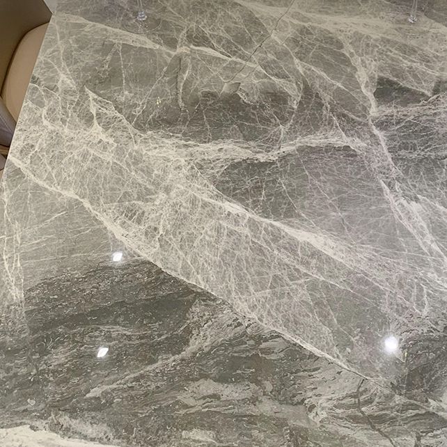 Gray Stone Top Table with Ash Wood Frame Modern Dining Table for Home Clearhalo 'Dining Tables & Seating' 'Dining Tables' 'dining_table' 'furn' 'furn_dining_table' 'Furniture' 'Kitchen & Dining Furniture' 1200x1200_abe5e234-3074-4c7b-92cd-9c1584a625e1