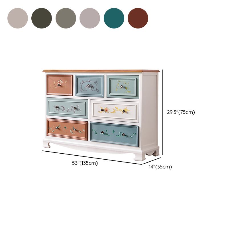 Nautical Bedroom Wooden Storage Chest Horizontal Chest with Drawers Clearhalo 'Bedroom Furniture' 'Dressers & Chests' 'dressers_chests' 'furn' 'furn_dressers_chests' 'Furniture' 1200x1200_abe863f1-17e2-4157-8980-49fffe2fba5a