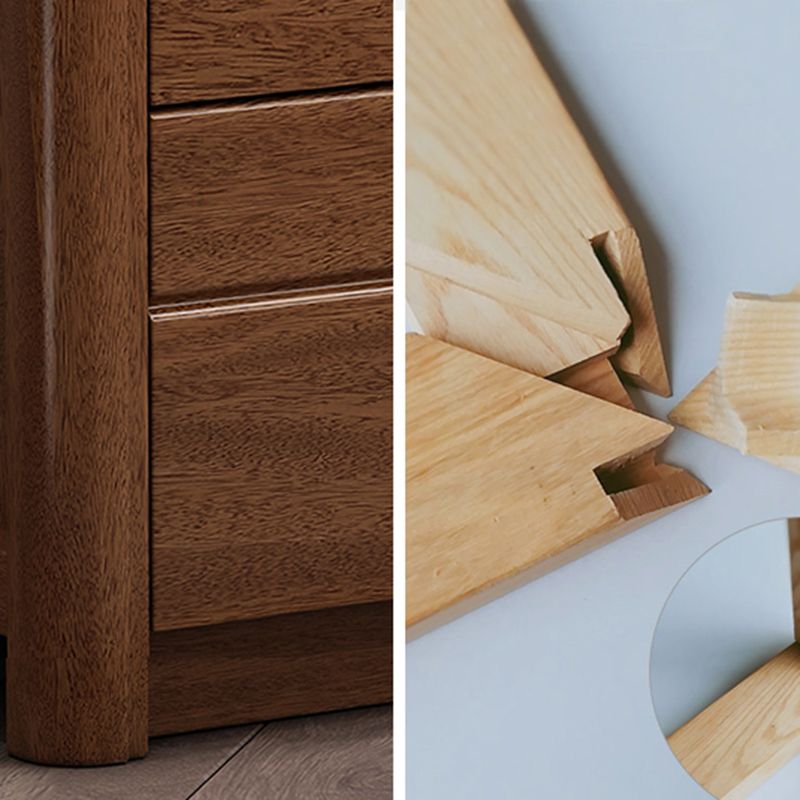 2 - Schubladen zeitgenössischer Nachttisch antiker Finish Nachttisch