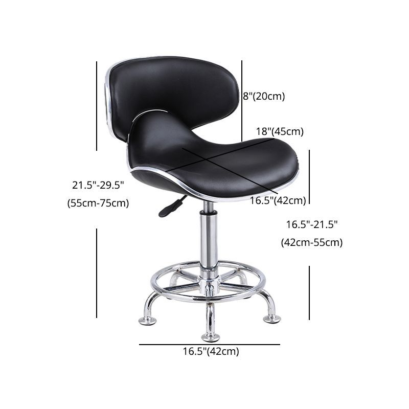 Modern Style Metal Bar Stool with Swivel and Adjustable Height Dining Room Bar Stool Clearhalo 'Bar Furniture' 'Bar Stools' 'bar_stools' 'furn' 'furn_bar_stools' 'furniture_bar_stools' 'Kitchen & Dining Furniture' 'kitchen&dining_furn' 'kitchen' 'kitchen_furn' Furniture' 1200x1200_abea616e-9ac3-4ca3-bec2-fadabdf59d6f