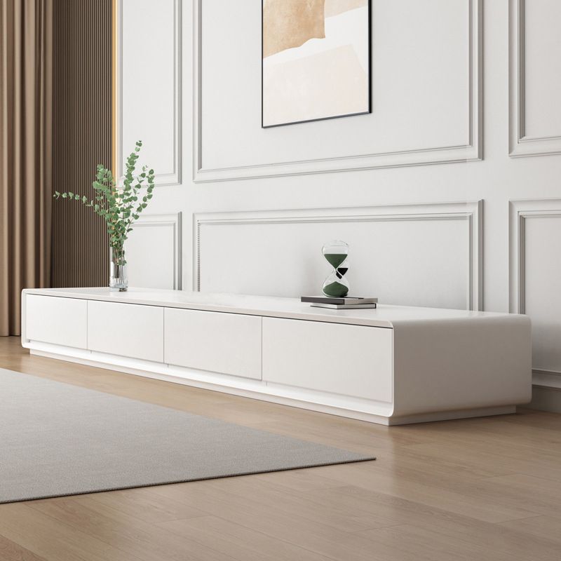 Console multimédia TV moderne en bois, support de rangement fermé pour salon