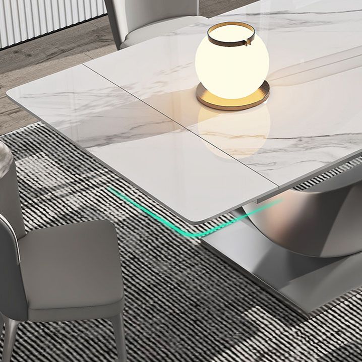 Modern Sintered Stone Dining Table Set 1/4/5/7 Pieces Dining Set for Home Use Clearhalo 'Dining Room Sets' 'Dining Tables & Seating' 'dining_room_set' 'furn' 'furn_dining_room_set' 'Furniture' 'furniture_dining_room_set' 'Kitchen & Dining Furniture' 1200x1200_abebd6f4-d09f-41b6-bdd0-f6e8765e2aa7