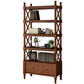 Rectangle Open Storage Bookshelf Nordic Solid Wood Bookshelf with Drawer