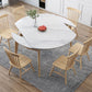 Modern Sintered Stone Dining Table Round Dining Room Table with 4 Legs Clearhalo 'Dining Tables & Seating' 'Dining Tables' 'dining_table' 'furn' 'furn_dining_table' 'Furniture' 'furniture_dining_table' 'Kitchen & Dining Furniture' 'kitchen' 'kitchen_dining_table' 1200x1200_abedb911-9c5f-4730-a82c-e53efc1d5e83