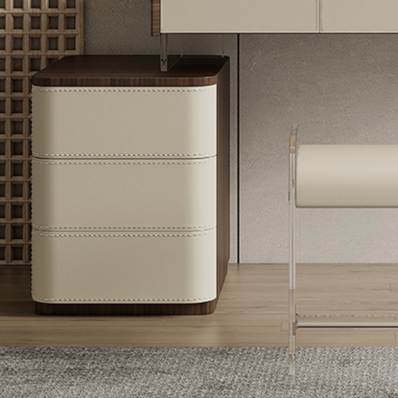 Tavolo da toeletta da toeletta in legno per trucco a flip-top con 5 cassetti