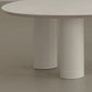 Round Black/White Coffee Table 3 Legs 1 Single Cocktail Table