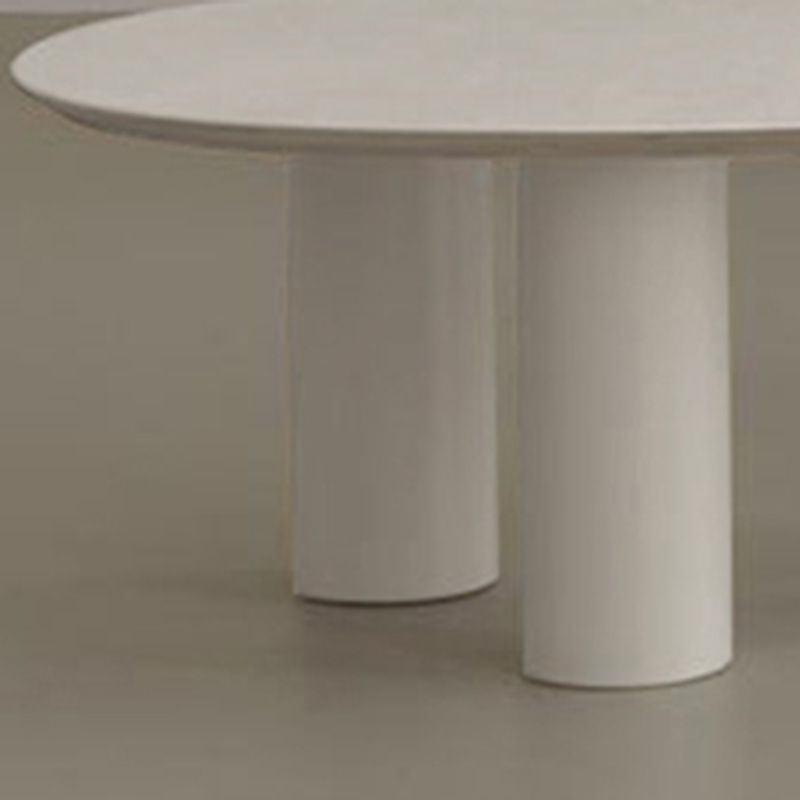 Round Black/White Coffee Table 3 Legs 1 Single Cocktail Table