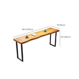 モダンバーの高さテーブル長方形の木材トップビストロバーテーブル