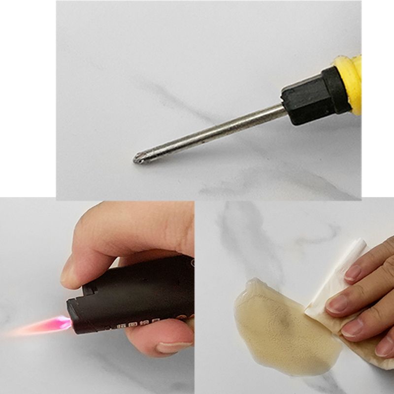 Oval Dining Table Stone Dining Table in White Top with Double Pedestal