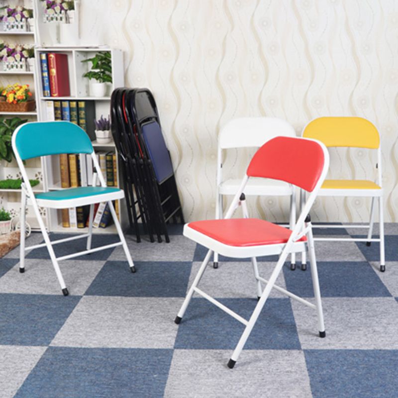 Contemporary Style Dining Chair Dining Armless Folding Side Chair with Metal Legs Clearhalo ' kitchen&dining_furn' 'Dining Chairs' 'Dining Tables & Seating' 'dining_chair' 'furn' 'furn_dining_chair' 'Furniture' 'furniture_dining_chair' 'Kitchen & Dining Furniture' 'kitchen' 1200x1200_abf1f265-2cd7-4fc1-ae8d-3bb1f4ab1680