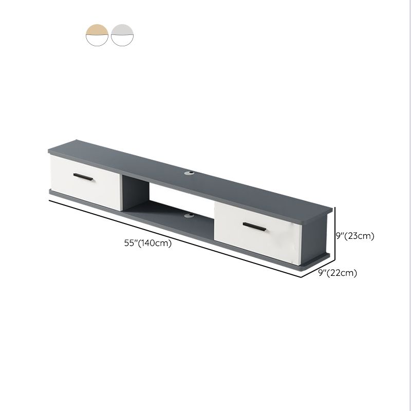 Contemporary Media Console Wooden TV Stand Console with Doors Clearhalo 'furn' 'furn_tv_stands_entertainment_centers' 'Furniture' 'Living Room Furniture' 'TV Stands & Entertainment Centers' 'TV Stands & Media Storage Furniture' 'tv_stands_entertainment_centers' 1200x1200_abf364a2-c4e5-4499-8521-91f6b14b5e0c