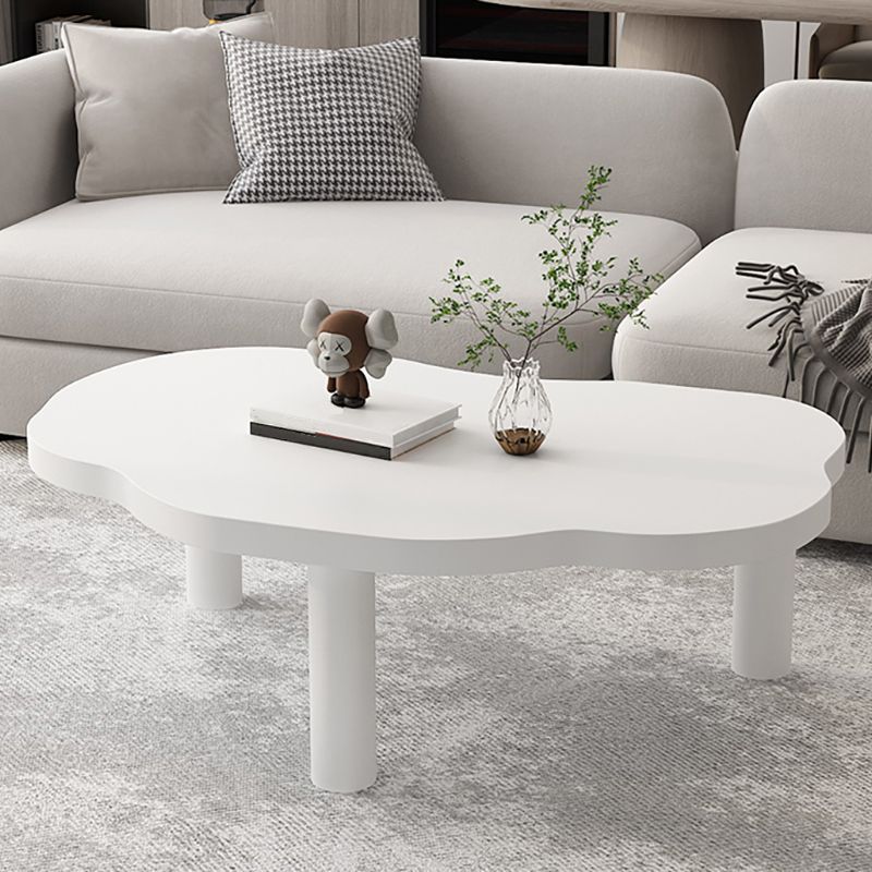 Modern Wood 3/4 Legs Cocktail Table Free Form Coffee Table in Natural Clearhalo 'Coffee & Accent Tables' 'Coffee Tables' 'coffee_tables' 'furn' 'furn_coffee_tables' 'Furniture' 'furniture_coffee_tables' 'Living Room Furniture' 1200x1200_abf42343-3f14-4077-bd88-9d6d463f94f7