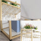 Glam Marble Bar Table with Specialty Table Top Double Pedestal Table - 41.3" H Clearhalo 'Bar Furniture' 'Bar Tables' 'bar_tables' 'furn' 'furn_bar_tables' 'Furniture' 'furniture_bar_tables' 'Kitchen & Dining Furniture' 1200x1200_abf4b2b3-ed79-4e6a-a712-b50c4f70fac7