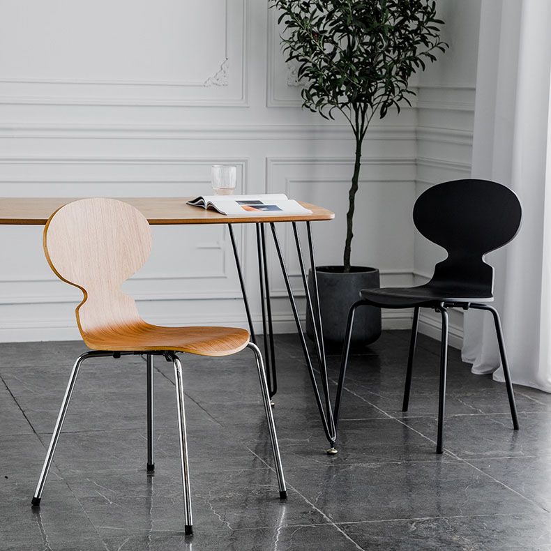 Contemporary Style Dining Chair Armless Side Chair with Metal Legs for Kitchen Clearhalo ' kitchen&dining_furn' 'Dining Chairs' 'Dining Tables & Seating' 'dining_chair' 'furn' 'furn_dining_chair' 'Furniture' 'furniture_dining_chair' 'Kitchen & Dining Furniture' 'kitchen' 1200x1200_abf672f2-beed-4f67-83ec-0fd64b923c75