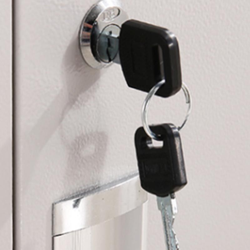 Eigentijdse garderobe armoire witte kleur stalen garderobe kast met sloten