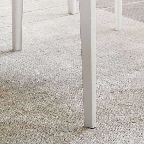 金属フレーム付きホワイトストーンダイナーテーブルセット1/2/5ピースモダンなダイニングセット