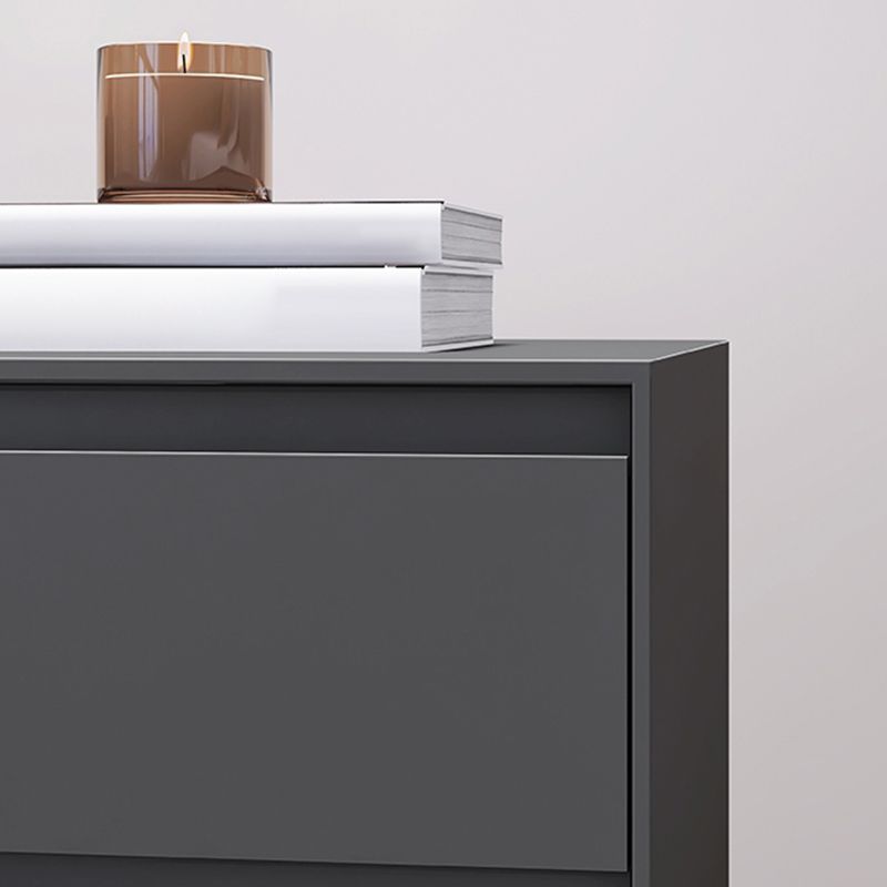 Tavolo da notte in legno mobile contemporaneo con 2 cassetti