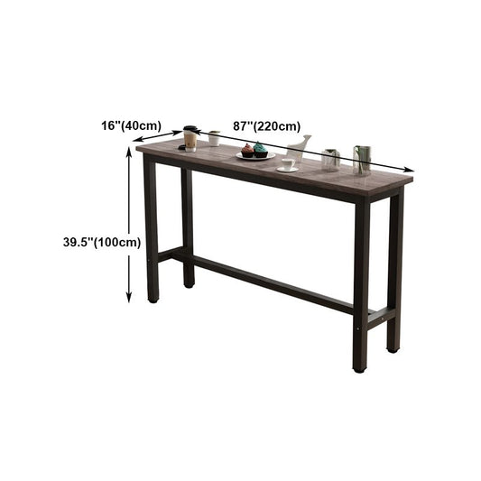 Modern Rectangle Wooden Table Dining Bar Counter Table for Kitchen Clearhalo 'Bar Furniture' 'Bar Tables' 'bar_tables' 'furn' 'furn_bar_tables' 'Furniture' 'furniture_bar_tables' 'Kitchen & Dining Furniture' 1200x1200_abf8fd2c-a3bc-41f2-a9d9-7811c9ccb3a3