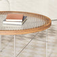 15"H Tropical Coffee Table Glass 4 Legs Coffee Cocktail Table Clearhalo 'Coffee & Accent Tables' 'Coffee Tables' 'coffee_tables' 'furn' 'furn_coffee_tables' 'Furniture' 'Living Room Furniture' 1200x1200_abf93708-1923-40a2-8b80-ba8868ec7eaa