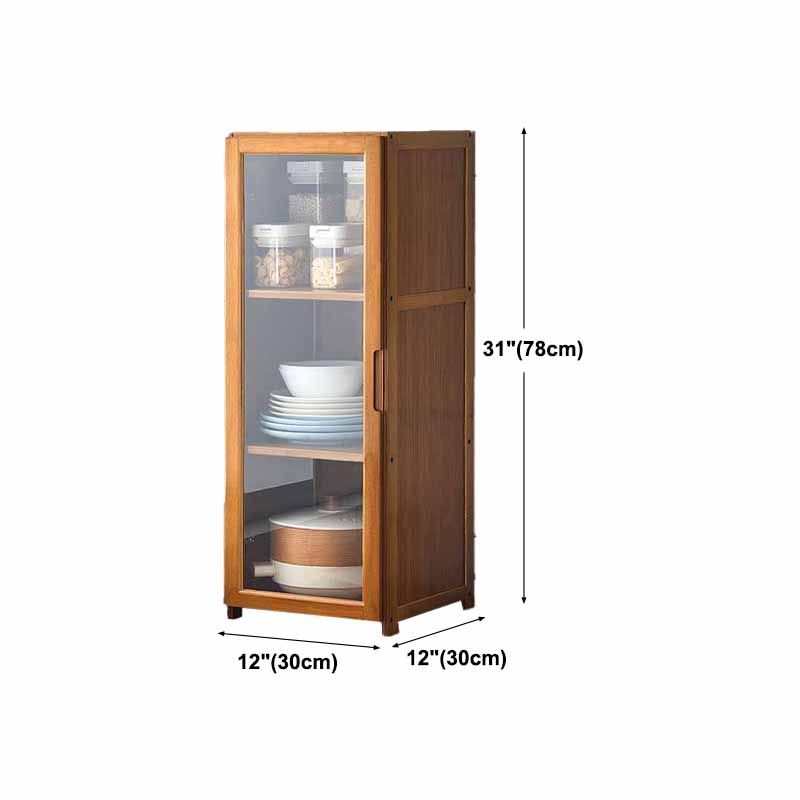 Modern Solid Wood Sideboard Table 30-inch Sideboard in Brown Clearhalo 'buffet_sideboard' 'Buffets & Sideboards' 'furn' 'furn_buffet_sideboard' 'Furniture' 'furniture_buffet_sideboard' 'Kitchen & Dining Furniture' 1200x1200_abfb75ed-fe04-4040-b635-90bd6e00642b