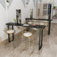 Stone Rectangle Bar Table Traditional Luxury Bar Table with Sled Base Clearhalo 'Bar Furniture' 'Bar Tables' 'bar_tables' 'furn' 'furn_bar_tables' 'Furniture' 'furniture_bar_tables' 'Kitchen & Dining Furniture' 1200x1200_abfcb45b-b8ca-41b8-9c8e-a9952bd058f6