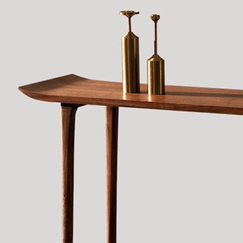 Tavola della console rettangolare in legno massiccio Base 34,65 "TABELLO FINE ALTA