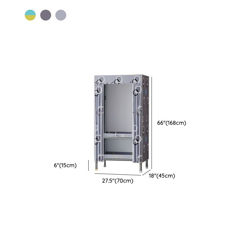 Metallgarderobeschrank mit Regalen modern
