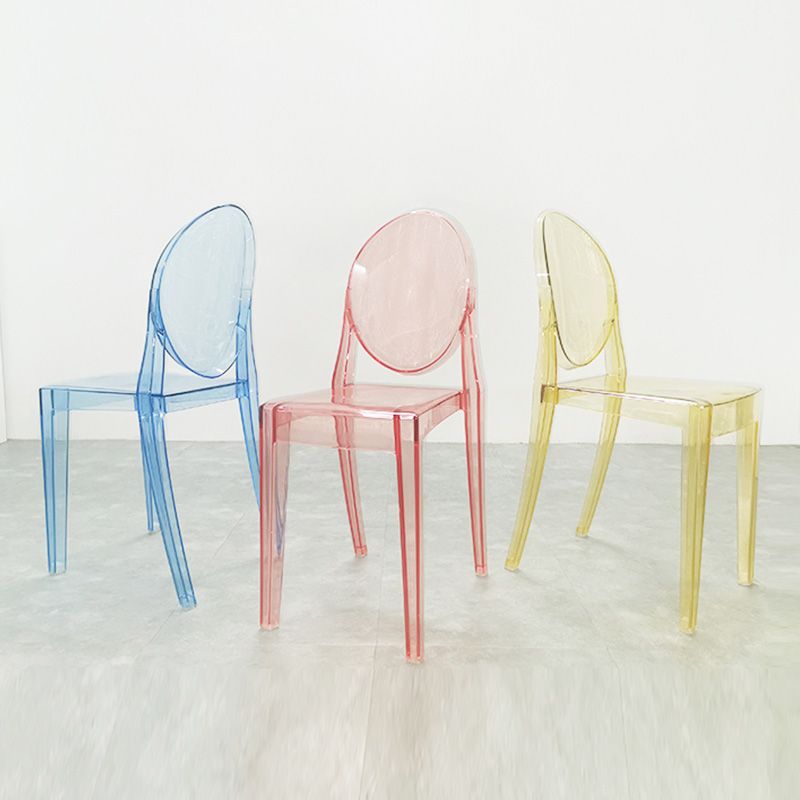 Scandinavian Winehouse Plastic Side Chair Transparent Open Dining Chair (Set of 4) Clearhalo ' kitchen&dining_furn' 'Dining Chairs' 'Dining Tables & Seating' 'dining_chair' 'furn' 'furn_dining_chair' 'Furniture' 'furniture_dining_chair' 'Kitchen & Dining Furniture' 'kitchen' 1200x1200_ac00a108-a6b8-42a4-bee9-f66486f7d1ab