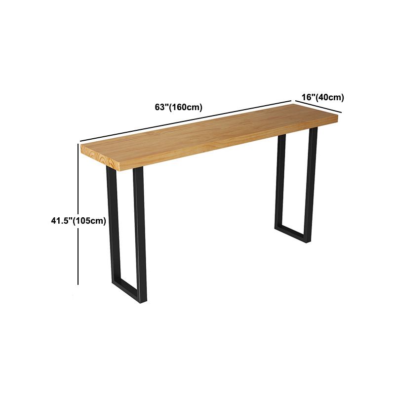 Modern Natural Pub Dining Set 1/2/4/5/7 Pieces Wood and Metal Bar Pub Table Set Clearhalo 'Bar Furniture' 'furn' 'furn_home_bar_bar_sets' 'Furniture' 'Home Bars & Bar Sets' 'home_bar_bar_sets' 'Kitchen & Dining Furniture' 1200x1200_ac00c50f-b650-4a92-88de-c3d837500ac4