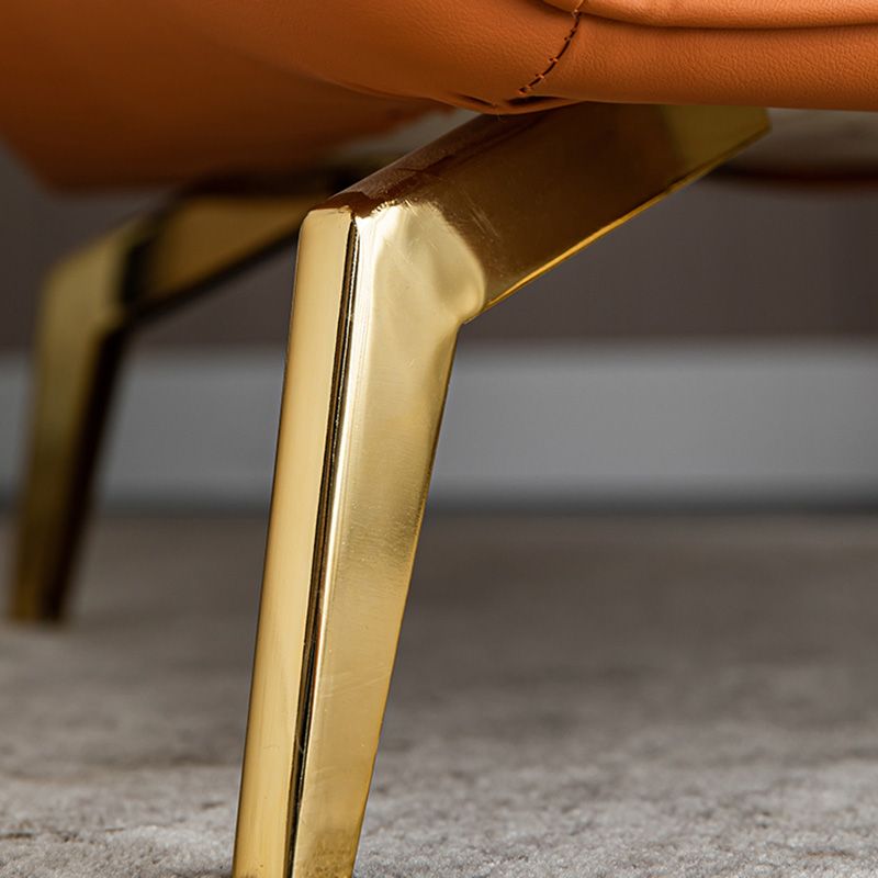 28.34" Wide Faux Leather Armchair Arms Included Chair with Pillow Back Clearhalo 'Accent Chairs' 'accent_chairs' 'Chairs & Seating' 'furn' 'furn_accent_chairs' 'Furniture' 'Living Room Furniture' 1200x1200_ac044637-bc42-4c4c-9bdf-9e28e3802a0e