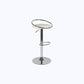 Taburete de bar con patas de metal para interiores, altura ajustable, con reposapiés