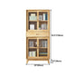 Natural Scandinavian Standard Bookcase Pine Wood Bookcase with Door Clearhalo 'Bookcases' 'furn' 'furn_bookcases' 'Furniture' 'furniture_bookcases' 'Office Furniture' 1200x1200_ac05dafe-a0b2-4907-83c4-c13548b25d11