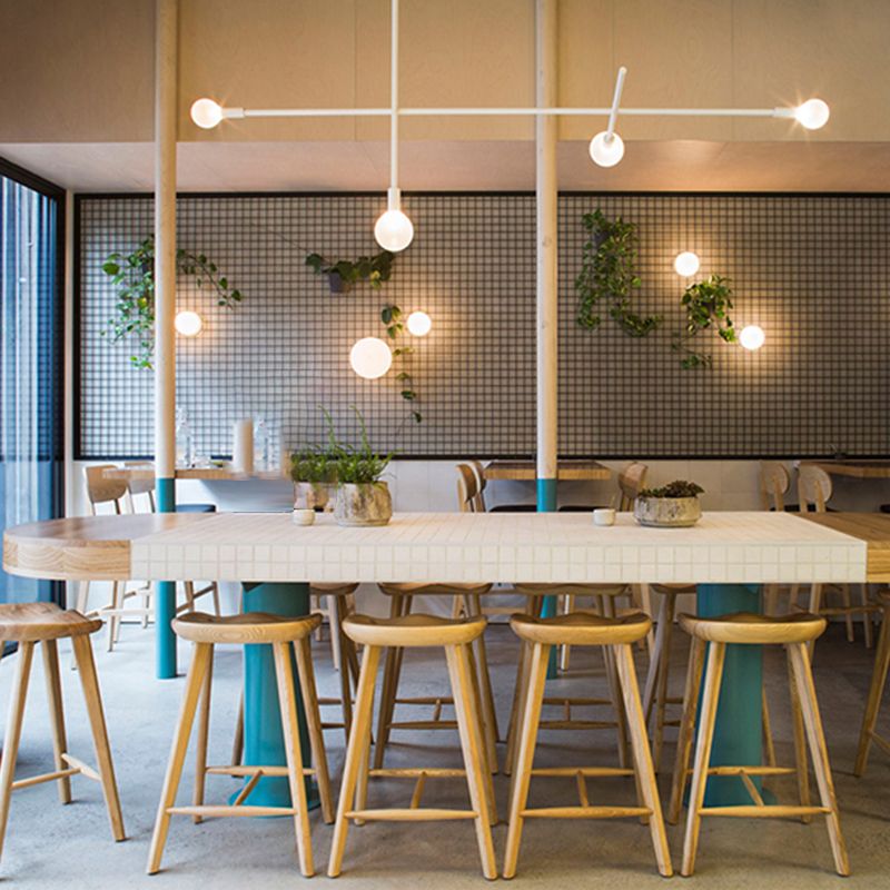 Modern Armless Counter Stool Wood Cafe Bar Stool with Wooden Seat and Pedal Clearhalo 'Bar Furniture' 'Bar Stools' 'bar_stools' 'furn' 'furn_bar_stools' 'Furniture' 'furniture_bar_stools' 'Kitchen & Dining Furniture' 1200x1200_ac06debe-cc42-46e1-9ac3-5b8fec741b5a