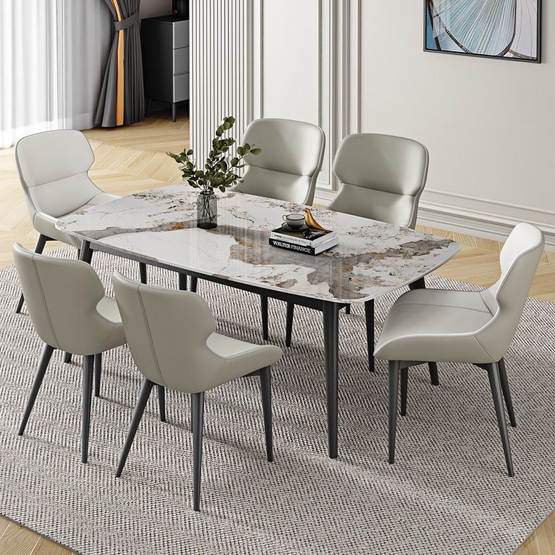 Tavolo da pranzo in pietra sinterizzato tavolo da pranzo industriale per cucina