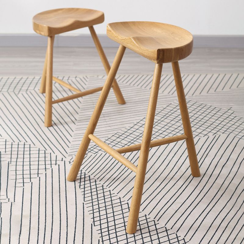 Contemporary Counter Bar Stool Backless Light Wood Bar Stool with Footrest Clearhalo 'Bar Furniture' 'Bar Stools' 'bar_stools' 'furn' 'furn_bar_stools' 'furniture_bar_stools' 'Kitchen & Dining Furniture' 'kitchen&dining_furn' 'kitchen' 'kitchen_furn' Furniture' 1200x1200_ac08cae9-fc48-42f0-b60c-889a70e2c379