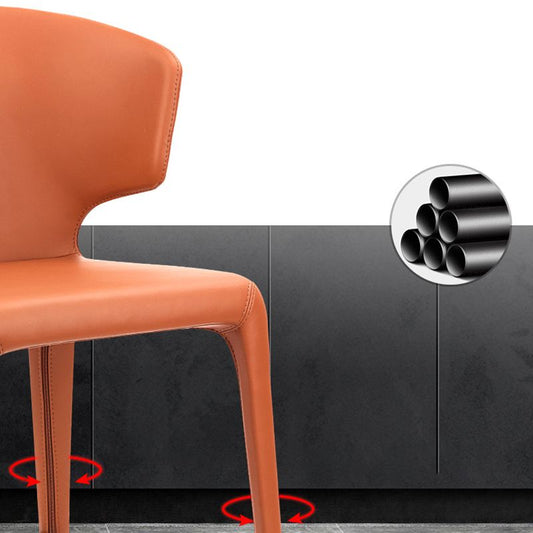 Modern Style Square Seat Barstool PU Leather Counter Bar Stool with Metal Legs