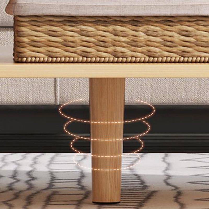 Rectangle Wood Coffee Table 4 Legs Single Coffee Table with Drawer Clearhalo 'Coffee & Accent Tables' 'Coffee Tables' 'coffee_tables' 'furn' 'furn_coffee_tables' 'Furniture' 'Living Room Furniture' 1200x1200_ac09aae9-35b3-4477-b776-635b4b5d8b16