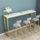 Nordic Bar Table 42-inch Height Artificial Marble Top Bar Table Clearhalo 'Bar Furniture' 'Bar Tables' 'bar_tables' 'furn' 'furn_bar_tables' 'Furniture' 'furniture_bar_tables' 'Kitchen & Dining Furniture' 1200x1200_ac0a0dac-1a1b-4b31-b70d-1ecca13f3fd5