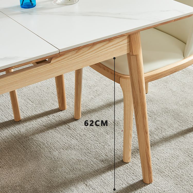 Minimalist Rectangle Shape White Dining Set Sintered Stone Standard Dining Set for Kitchen Clearhalo 'Dining Room Sets' 'Dining Tables & Seating' 'dining_room_set' 'furn' 'furn_dining_room_set' 'Furniture' 'furniture_dining_room_set' 'Kitchen & Dining Furniture' 'kitchen&dining_furn' 'kitchen' 1200x1200_ac0a98a2-51d9-46b5-9f59-833c2cd762c0