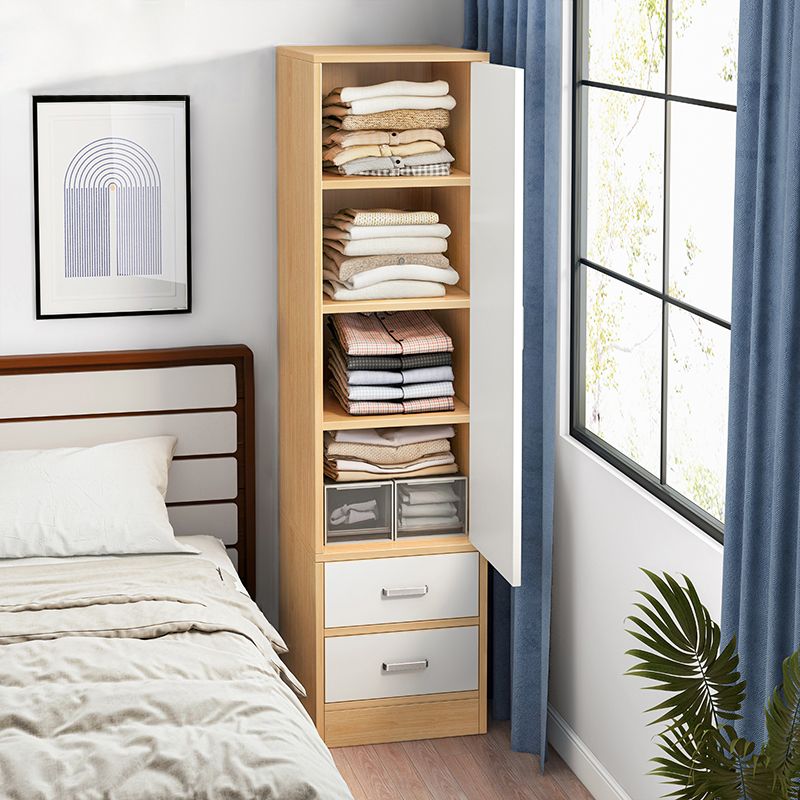 Non-Hanging Storage Cabinet Engineered Wood Cabinet for Bedroom