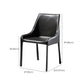 Industrial Kitchen Dining Side Chair Parsons Chair in Black Finish