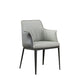 Upholstered Dining Chairs Faux Leather Arm Chairs with Metal Base Clearhalo 'Dining Chairs' 'Dining Tables & Seating' 'dining_chair' 'furn' 'furn_dining_chair' 'Furniture' 'Kitchen & Dining Furniture' 1200x1200_ac0c3e51-6cde-48ef-b1ac-e3059e1aea4d