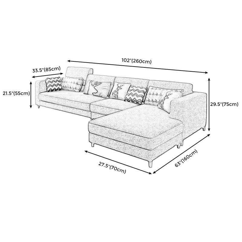 Faux Leather Contemporary Modular Sectional for Four People with Storage Clearhalo 'furn' 'furn_sectionals' 'Furniture' 'furniture_sectionals' 'kitchen' 'kitchen_sectionals' 'Living Room Furniture' 'Sectionals' 1200x1200_ac0c994f-8d25-419a-b0e7-bd1a299fe62a