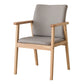 Contemporary Rubberwood Solid Back Arm Chair Matte Finish Wood Dining Chair with Natural Legs Clearhalo ' kitchen&dining_furn' 'Dining Chairs' 'Dining Tables & Seating' 'dining_chair' 'furn' 'furn_dining_chair' 'Furniture' 'furniture_dining_chair' 'Kitchen & Dining Furniture' 'kitchen' 1200x1200_ac0d66f6-1693-46bc-b368-3930aa318d6f