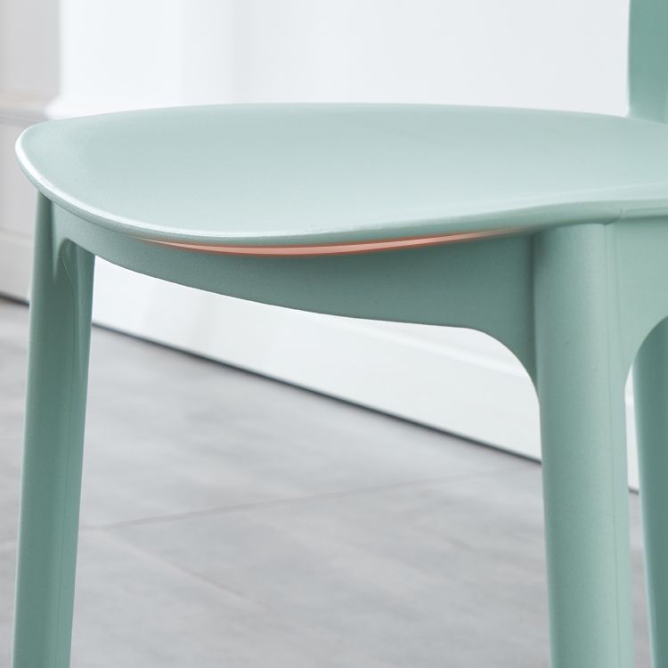 Plastic Side Chair Contemporary Multicolor Open Back Side Chair for Dining Room Clearhalo ' kitchen&dining_furn' 'Dining Chairs' 'Dining Tables & Seating' 'dining_chair' 'furn' 'furn_dining_chair' 'Furniture' 'furniture_dining_chair' 'Kitchen & Dining Furniture' 'kitchen' 1200x1200_ac0e1ff0-3363-40f5-8eff-f3c54b9baed9