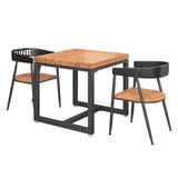 Industrial Style Solid Wood Dining Table Square Table with Trestle Base for Dinning Room Clearhalo ' dining_table' 'Dining Tables & Seating' 'Dining Tables' 'furn' 'furn_dining_table' 'Furniture' 'furniture_dining_table' 'Kitchen & Dining Furniture' 'kitchen&dining_furn' 'kitchen' 'kitchen_dining_table' 1200x1200_ac0e8ab1-88b9-4fec-9d88-195bf21e7241